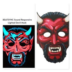 BEATSYNC Sound Responsive Lighted Devil Mask